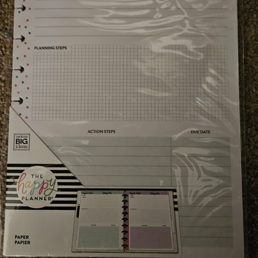 The Happy Planner Colorful Project Planning Pages (Set Of 8)